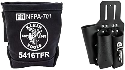 Klein Tools 5416TFR Bolsa de ferramentas, bolsa de lona resistente a chama para armazenamento para parafusos