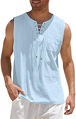 Mens tampas de tampas sem mangas camisetas para homens camisas de praia de peso pesado Tampa de tanque