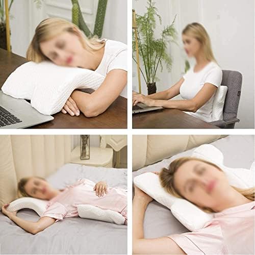 Travesseiro curvo em forma de U ZSEDP para travesseiro de mão do sono, travesseiro de pescoço oco para