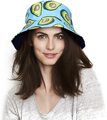 LittleMax Bucket Hat for Mull Men, adolescentes, Double Side Wear Double Wear Outdoor Fisherman Hat Sun