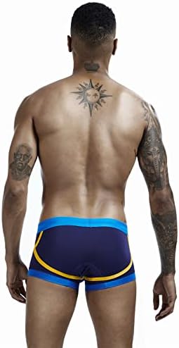 BMISEGM Athletic Rouesthe Men mass respirável confortável cintura baixa sexy respirável colorido