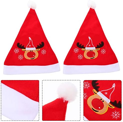 Abaodam 2pcs chapéus de Natal Ano Novo Hats de Papai Noel Decores de Natal para decoração de Natal