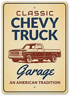 Classic Chevy Truck Garage Sign, NOVYTY CAR SIGN - 12 x 18