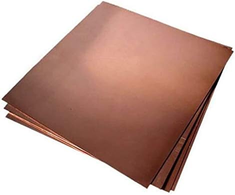 Folha de cobre Nianxinn Pure Copper Metal Felumeria, tornando -se adequado à solda e Braz 0,4 mm x 200 mm
