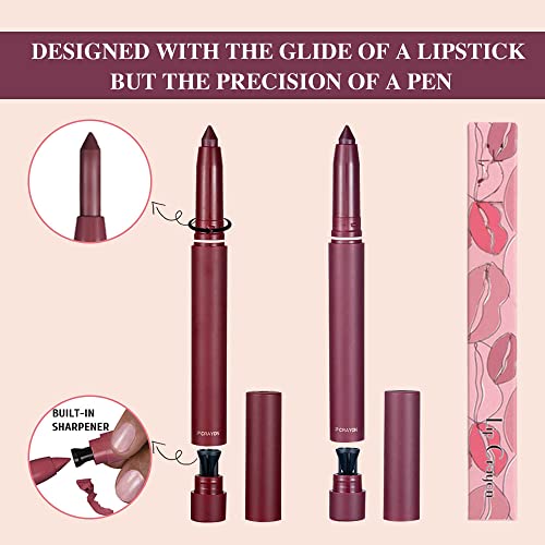 3pcs impermeabilizados lipstick nude lipliner sticks com apontador.