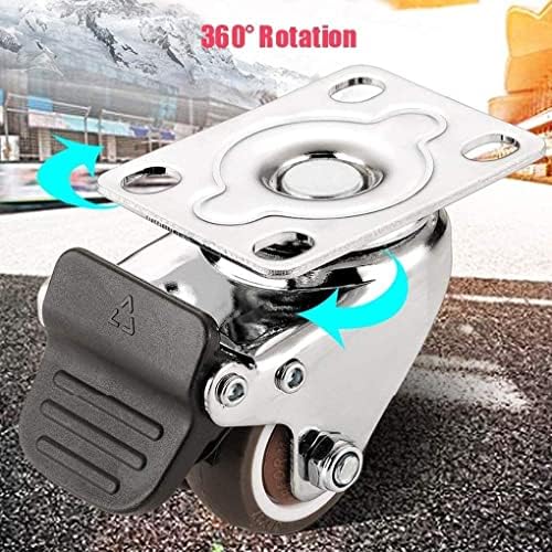 Rotação de lumecube com freio de rodas pesados ​​rodas rodas duplas rodízios