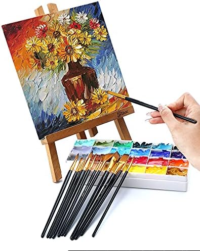 Artage Basic Art Brincho Push Set 12pcs para pintura acrílica Pintura aquarela Gouache Painting