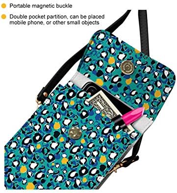 Saco de telefone crossbody uzzuhi com alça para mulheres pequenas bolsas de celular de couro PU