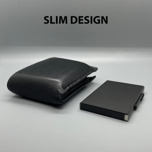 Carteira pop -up minimalista - Titular de cartões da moda - Proteção RFID e capa de cartão bancário