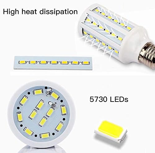 15W E27 Lâmpadas de milho LED- 60 LEDS 5730 SMD 1800LM DIA DIA BRANCO 6000K LED LED COB LAMP