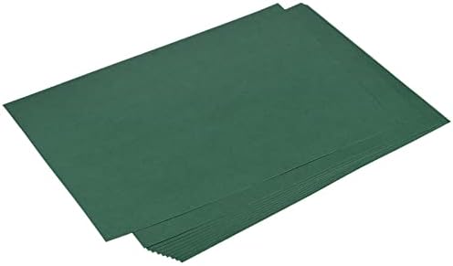 Meccanixity Cardstock Scrapbook Paper 11,7 x 16,5, 92 lb/250gsm, cartolina de cores sólidas para artes e ofícios de ano novo, convites, cartões de felicitações, etiquetas de presente, pacote verde escuro de 50