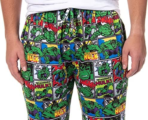 Caráter clássico da Marvel Mens 'The Incredible Hulk Sleep Pijama