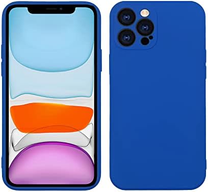 Xinyiwei para iPhone 12 Pro Max Case ， Liquid Silicone Ultra Slim Case ， vem com 2 pacotes de protetores