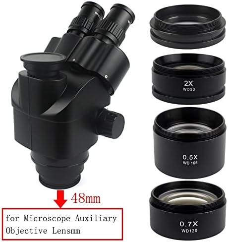 Kit de acessórios para microscópio para adultos 0,3x 0,5x 0,7x 0,75x 1x 1,5x 2,0x Zoom estéreo Frea