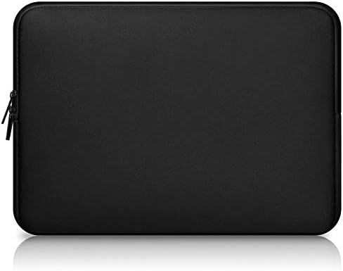 Zipper Laptop Sleeve impermeável notebook Beda de caixa de bolsas para 13,3 polegadas MacBook Air 2018-2020, MacBook Pro 2020--Black
