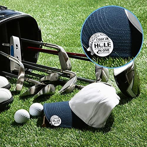 Geygie Funny Golf Ball Marker com clipe de chapéu magnético, presentes engraçados de acessórios de golfe