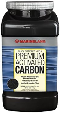 Marineland Diamond Media Premium ativado carbono, negros e cinzas, 40 onças