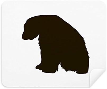 Limpador de pano de limpeza do urso polar preto Urso