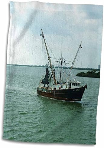 Barco de Florene 3drose - Florida Camarão Boat - Toalhas