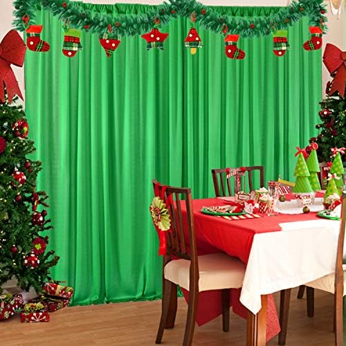 Cortina de cenário verde para festas rugas de chá de bebê grátis cortinas verdes cortinas de pano de