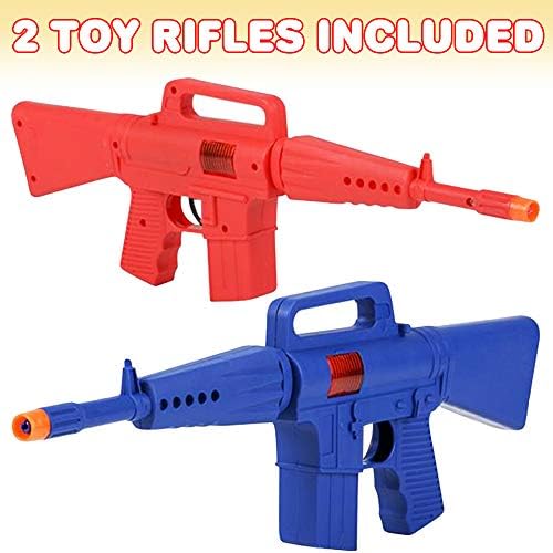 Artcreativity Rifle Toy Gun para meninos e meninas, conjunto de 2, fingir rifles de brinquedo com