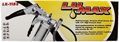 Lumax LX-1153 Pistola premium GRIP GRAGE DE GERAS DE DIREITO PESADO. Recurso de alavancagem dupla para alta