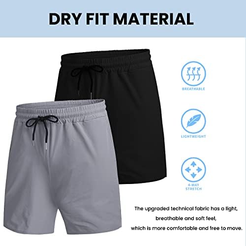 Coofandy Men's 2 Pack Gym Workout Shorts