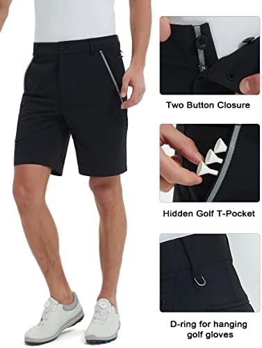 Shorts de golfe masculinos de padaria Alongam -se rapidamente Shorts Chino de Tech Shorts Chino