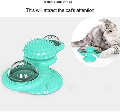 Windmill Cat Toy - Brinquedos de gatos interativos para gatos internos, treinamento de gato brinquedo de gato