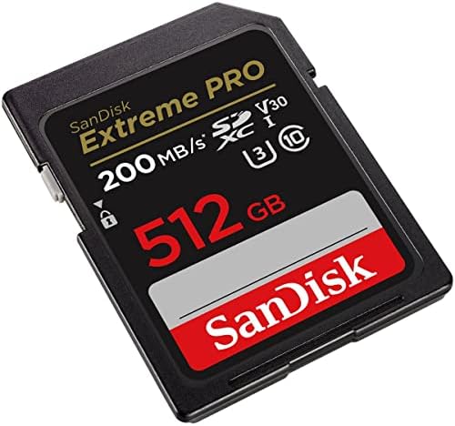 Sandisk Extreme Pro 512GB UHS-I U3 SDXC Memory Card