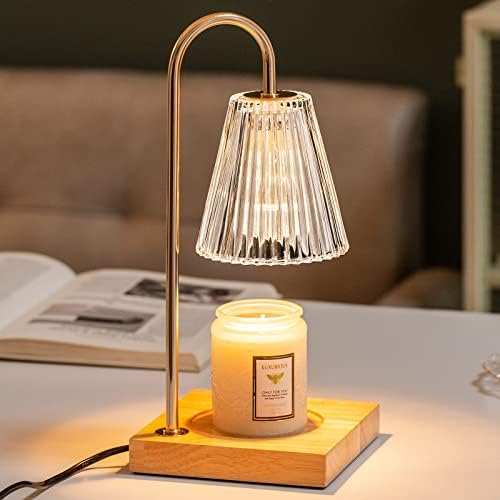 Losbenco lâmpada de vela mais diminuída com timer, lâmpada de derretimento de velas para velas de jarra, sem chamas