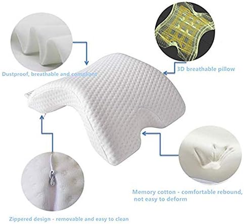 Almofadas de braço Gtest Anti-Hand Nod Nap Nap Sleeping Sleeping Health Health Pesh Casal Pillow Memory