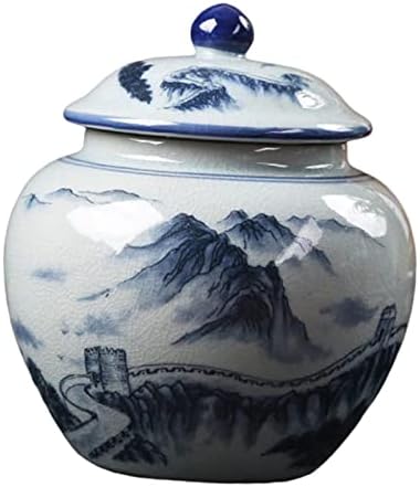 Despecelain Chinese Porcelain Ginger Jar Handicraft Flower Vaso Arranjo floral Jar de templo para cafe