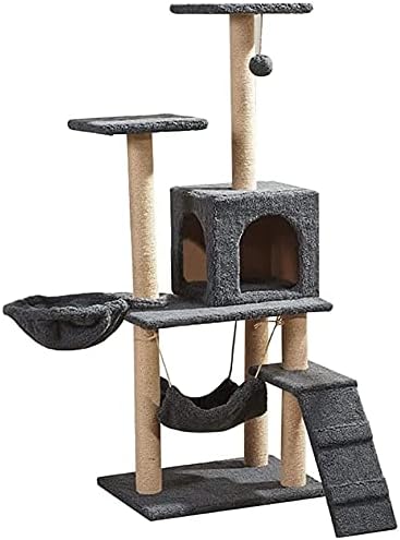 Condomínio de árvore de gatos haieshop arranhando pós -gato torre de gato tênis brinquedos de torre estável