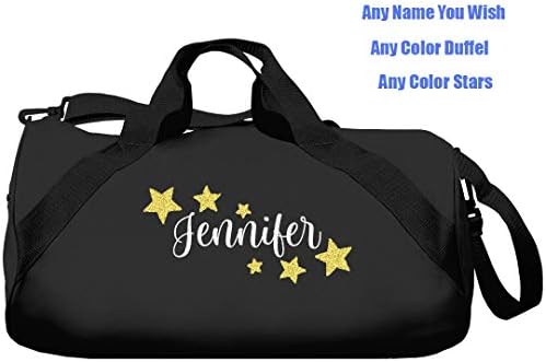 Totesntogs Bolsa de mochila personalizada com letras brancas e estrelas coloridas com seu nome personalizado