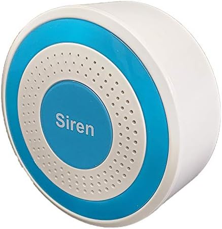 【OSI Alarm Wireless Indoor Alarm Sirene Sirene】 Acessório para o kit de alarme Wi-Fi da OSI DIY, Sirene Strobe sem fio Wi-Fi, conecta-se à saída elétrica, bateria de lítio de backup, bateria