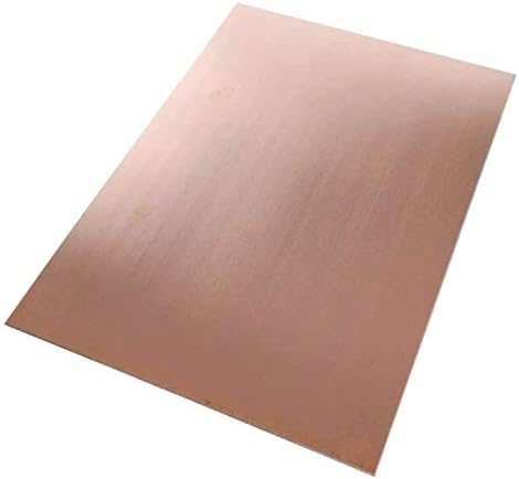 Placa de folha de metal de cobre pura de Yiwango 1,2x 100 x 150 mm Placa de metal de cobre cortada folha de cobre puro
