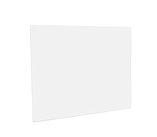Folha de plástico de policarbonato transparente, 1/8 ”de espessura x 24” de largura x 36 ”de comprimento