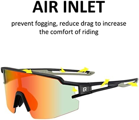 Óculos de sol fotoquômicos de rockbros para homens Mulheres Proteção UV Ciclismo de sol Óculos esportivos