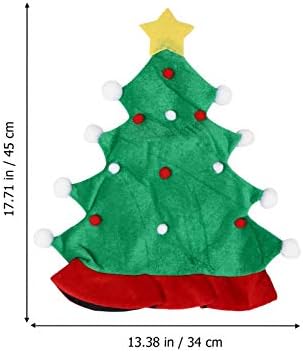 Toyandona 1pc chapéu de árvore de natal, chapéu de papão chapéu de baile de bola de natal para adultos decorações de natal