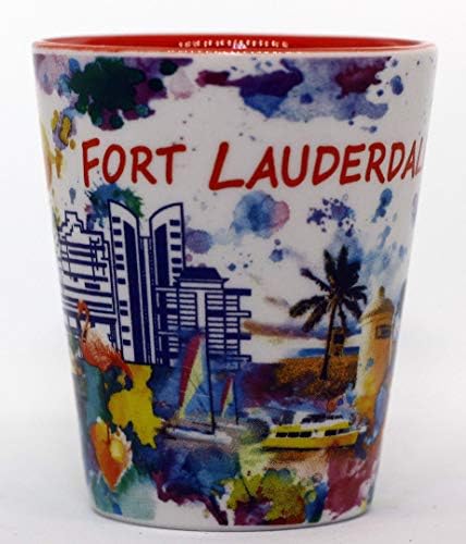 Fort Lauderdale Cerâmica Cerâmica Água Light Color Shot Glass