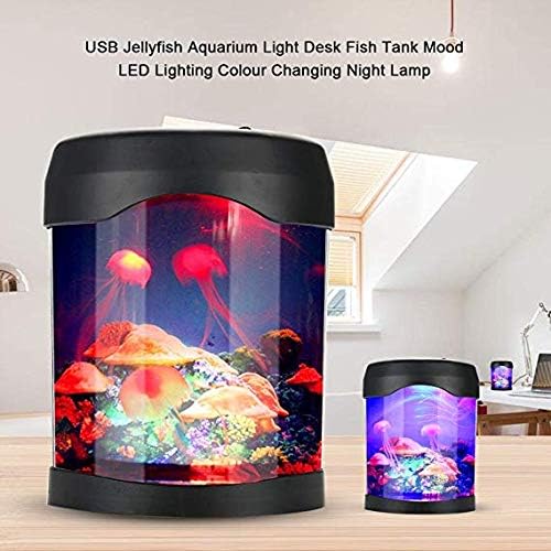 Lâmpadas de água -viva USB YPCOO, tanques de aquário elétrico Luzes noturnas do oceano LED LIDULAS DE HOMEFOR