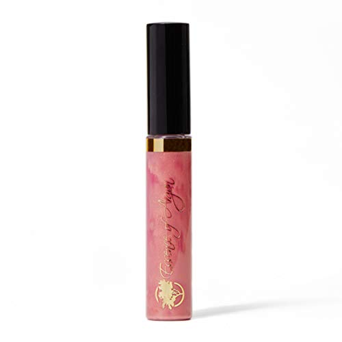 Essência do brilho labial de bronze rosa argan com óleo de argan marroquino para hidratar e girar seus lábios