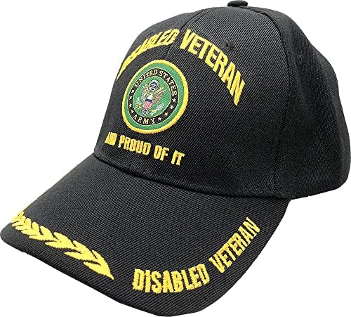 HATS DE CAPOS DE BASEBOL DO ARRISH ARIXO DO AMERXY | Vestuário Militar Licenciado | Veterano desativado | 3D