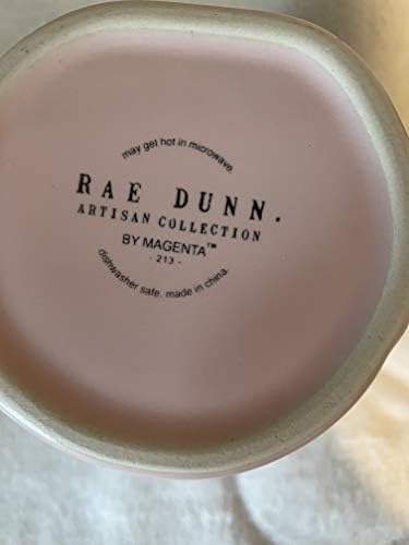 Rae Dunn por magenta coelho amor caneca -iluminação rosa