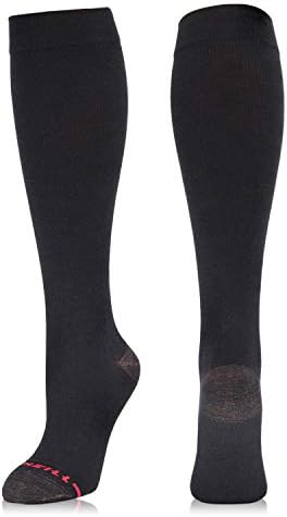 Meias de vestido de compressão newzill 15-20mmHg para meias de algodão ricas em homens e mulheres melhores meias para correr para correr