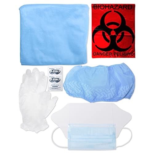 Kit de PPE de biohazard descartável