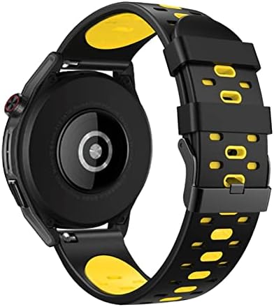 Schik 22mm Silicone tira para Suunto 9 Peak Outdoors Sport Smart Watch Breathable For Coros Vertix Substitui