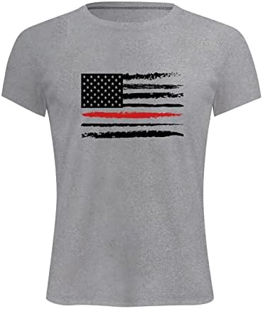 UBST 4 de julho Soldier Short Sleeve T-shirts para homens, verão American American Bandle Tir.