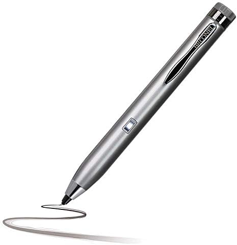 Broonel Silver Mini Fine Point Digital ativo caneta compatível com o Asus Vivobook Pro 15 N580GD 15,6 polegadas